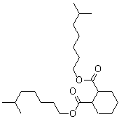 Diisooctyl 1,2-cyclohexanedicarboxylate molecular structure (CAS 84-71-9)