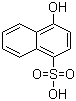 结构式 CAS# 84-87-7, 1-萘酚-4-磺酸; 4-羟基-1-萘磺酸