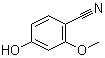 结构式 CAS# 84224-29-3, 4-羟基-2-甲氧基苯甲腈