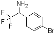 structure of CAS# 843608-46-8, 1-(4-Bromophenyl)-2,2,2-trifluoroethanamine