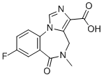 structure of CAS# 84378-44-9, Flumazenil EP Impurity A;Flumazenil acid;8-fluoro-5-methyl-6-oxo-4H-imidazo[1,5-a][1,4]benzodiazepine-3-carboxylic acid