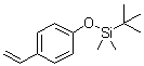 结构式 CAS# 84494-81-5, 4-[叔丁基二甲基硅烷基氧基]苯乙烯