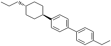 结构式 CAS# 84540-37-4, 4-乙基-4'-(4-正丙基环己烷基)-1,1'-联苯