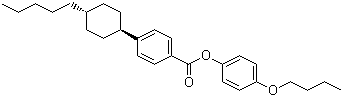 structure of CAS# 84600-98-6, 4-Butoxyphenyl 4-trans-(4-pentylcyclohexyl)benzoate