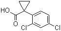 结构式 CAS# 84604-70-6, 1-(2,4-二氯苯基)环丙烷甲酸