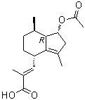 结构式 CAS# 84638-55-1, 乙酰基缬草烯酸