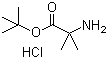 结构式 CAS# 84758-81-6, 2-氨基-2-甲基丙酸叔丁酯盐酸盐