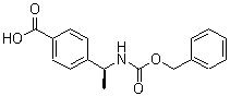 structure of CAS# 847729-00-4, 4-[(1S)-1-[[(Benzyloxy)carbonyl]amino]ethyl]benzoic acid