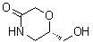 结构式 CAS# 847805-30-5, (S)-6-(羟基甲基)吗啉-3-酮