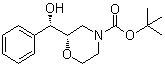 结构式 CAS# 847805-32-7, (2S)-2-[(S)-羟基苯基甲基]-4-吗啉羧酸叔丁酯