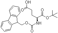 结构式 CAS# 84793-07-7, 芴甲氧羰基-L-谷氨酸 1-叔丁酯