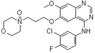 结构式 CAS# 847949-51-3, N-(3-氯-4-氟苯基)-7-甲氧基-6-[3-(4-氧代-4-吗啉基)丙氧基]-4-喹唑啉胺