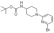 结构式 CAS# 848500-12-9, [1-(6-溴吡啶-2-基)哌啶-4-基]氨基甲酸叔丁酯