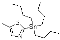 structure of CAS# 848613-91-2, 5-Methyl-2-(tributylstannyl)thiazole;5-Methyl-2-(tributylstannanyl)-1,3-thiazole