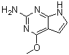 structure of CAS# 84955-32-8, 4-Methoxy-7H-pyrrolo[2,3-d]pyrimidin-2-amine