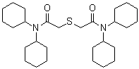 结构式 CAS# 849629-03-4, N,N,N',N''-四环己基-3-硫杂戊二酸二酰胺
