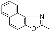 结构式 CAS# 85-15-4, 2-甲基-beta-萘并噁唑