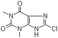 structure of CAS# 85-18-7, 8-Chlorotheophylline;8-Chloro-1,3-dimethyl-2,6(1H,3H)-purinedione