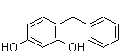 structure of CAS# 85-27-8, 4-(1-Phenylethyl)resorcin;4-(1-Phenylethyl)benzene-1,3-diol; 4-(1-Phenylethyl)resorcinol; 4-(alpha-Methylbenzyl)resorcinol