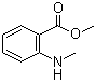structure of CAS# 85-91-6, Methyl 2-(methylamino)benzoate;Methyl N-methylanthranilate