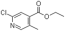 structure of CAS# 850080-86-3, 2-Chloro-5-methyl-4-pyridinecarboxylic acid ethyl ester;2-Chloro-5-methylpyridine-4-carboxylic acid ethyl ester