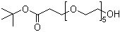 structure of CAS# 850090-09-4, 1-Hydroxy-3,6,9,12,15-pentaoxaoctadecan-18-oic acid 1,1-dimethylethyl ester