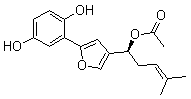 结构式 CAS# 85022-66-8, 紫草呋喃 A