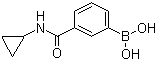 结构式 CAS# 850567-23-6, 3-环丙氨基羰基苯硼酸