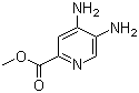 structure of CAS# 850689-13-3, 4,5-Diaminopicolinic acid methyl ester;4,5-Diaminopyridine-2-carboxylic acid methyl ester