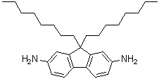 structure of CAS# 851042-10-9, 2,7-Diamino-9,9-dioctyl-9H-fluorene