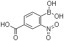 结构式 CAS# 85107-54-6, 4-羧基-2-硝基苯硼酸