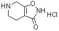 structure of CAS# 85118-33-8, Gaboxadol hydrochloride;4,5,6,7-Tetrahydroisoxazolo[5,4-c]pyridin-3-ol hydrochloride