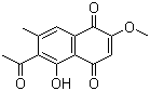 structure of CAS# 85122-21-0, 2-Methoxystypandrone;2-Methoxy-6-acetyl-7-methyljuglone