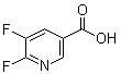 structure of CAS# 851386-33-9, 5,6-Difluoro-3-pyridinecarboxylic acid