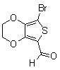 结构式 CAS# 852054-42-3, 7-溴-2,3-二氢-噻吩并[3,4-b]-1,4-二恶英-5-甲醛