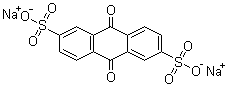 structure of CAS# 853-68-9, Anthraquinone-2,6-disulfonic acid disodium salt;Disodium 9,10-dioxoanthracene-2,6-disulfonate