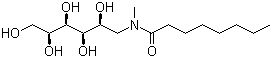 structure of CAS# 85316-98-9, N-Octanoyl-N-methylglucamine
