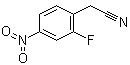 structure of CAS# 853910-00-6, 2-Fluoro-4-nitrobenzeneacetonitrile;(2-Fluoro-4-nitrophenyl)acetonitrile