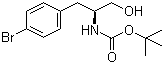 structure of CAS# 854760-84-2, Boc-L-4-Bromophenylalaninol;(2S)-2-(tert-Butoxycarbonylamino)-3-(4-bromophenyl)-1-propanol