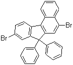 structure of CAS# 854952-90-2, 5,9-Dibromo-7,7-diphenyl-7H-benzo[c]fluorene