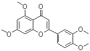 structure of CAS# 855-97-0, Tetramethyl camphoral;2-(3,4-Dimethoxyphenyl)-5,7-dimethoxy-4H-chromen-4-one; 3',4',5,7-Tetramethoxyflavone; 5,7,3',4'-Pentamethoxy flavone; 5,7,3',4'-Tetramethoxyflavone; Luteolin 5,7,3',4'-tetramethyl ether; Luteolin tetramethyl ether