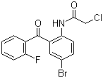 N-[4-Bromo-2-(2-fluorobenzoyl)phenyl]-2-chloroacetamide molecular structure (CAS 85508-36-7)