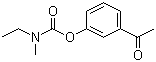 结构式 CAS# 855300-09-3, N-乙基-N-甲基氨基甲酸 3-乙酰基苯基酯