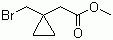 结构式 CAS# 855473-50-6, 2-(1-溴甲基环丙烷)乙酸甲酯