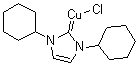 structure of CAS# 855517-58-7, Chloro(1,3-dicyclohexyl-1,3-dihydro-2H-imidazol-2-ylidene)copper