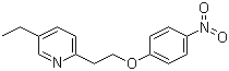 结构式 CAS# 85583-54-6, 4-[2-(5-乙基-2-吡啶基)乙氧基]硝基苯