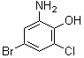 结构式 CAS# 855836-14-5, 2-氨基-4-溴-6-氯苯酚