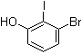 结构式 CAS# 855836-52-1, 3-溴-2-碘苯酚
