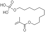 结构式 CAS# 85590-00-7, 10-(2-甲基丙烯酰氧基)磷酸单癸酯