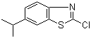 structure of CAS# 856171-16-9, 2-Chloro-6-(1-methylethyl)benzothiazole;6-Isopropyl-2-chlorobenzothiazole